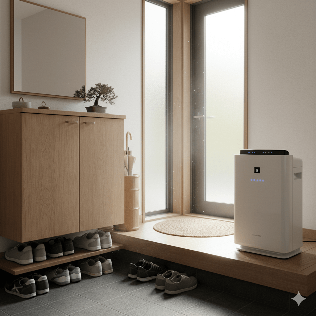 空気清浄機は玄関に置くのが効果的