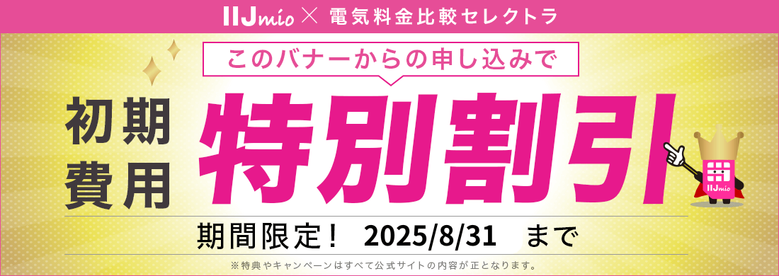 IIJmio提携サイト限定クーポン