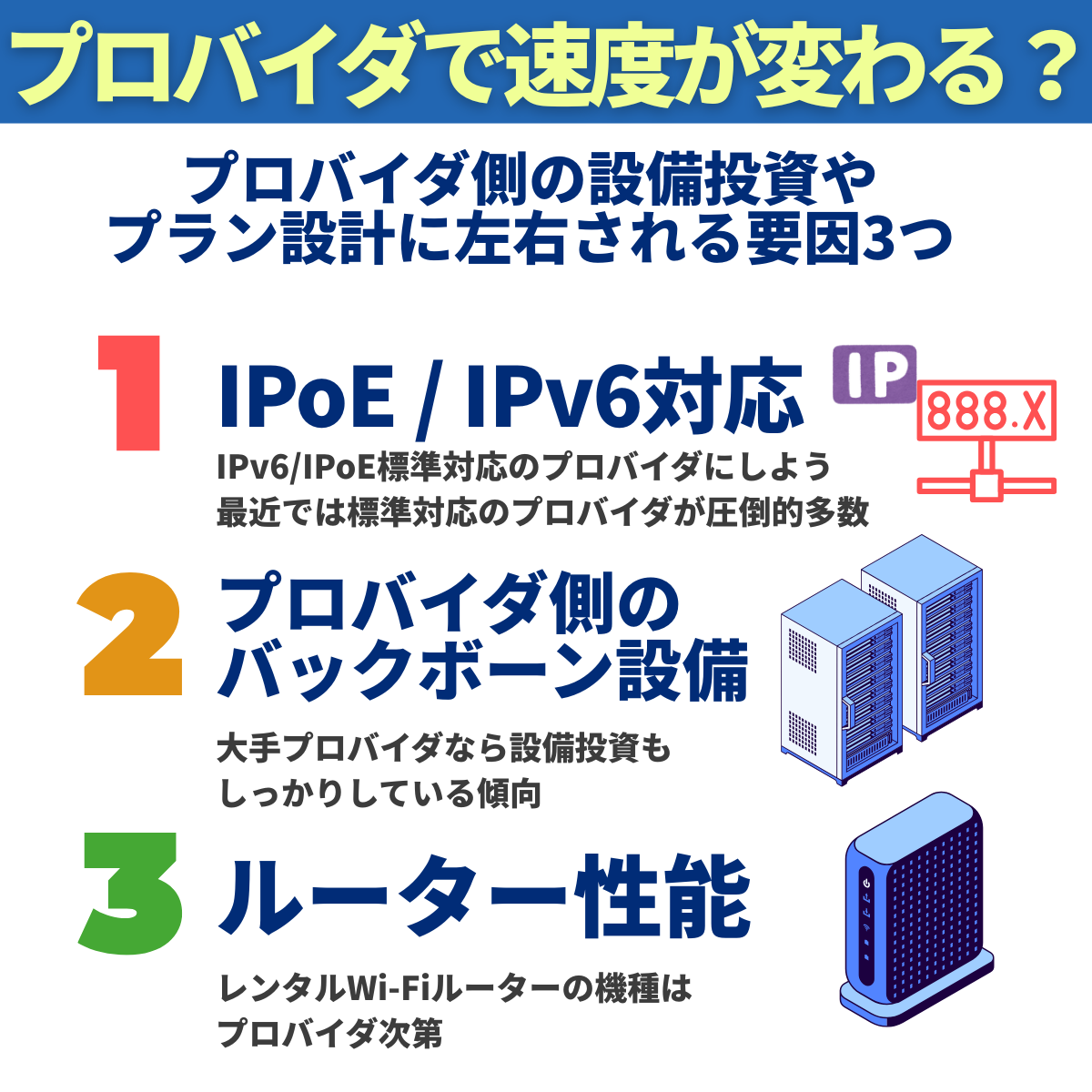 ドコモ光のプロバイダを変更すると速度が変わる