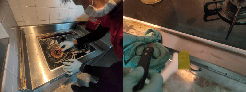 おそうじ革命 キッチンクリーニング 五徳の掃除