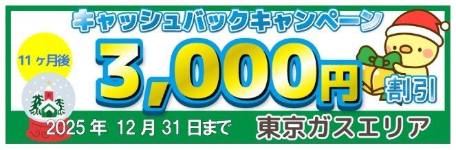 エルピオ都市ガスのおすすめポイント：都市ガス料金が断然安い、新規申込で3,000円電気代割引キャンペーン