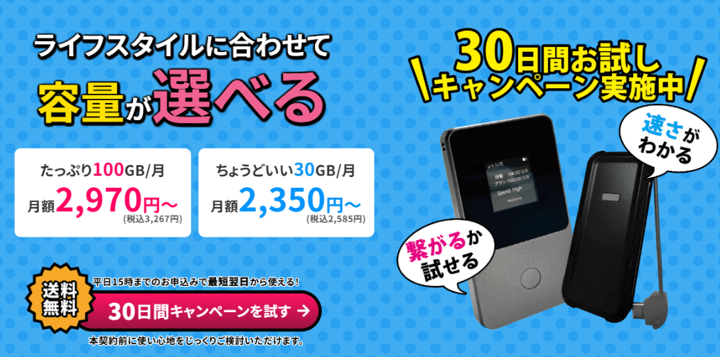 それがだいじWi-Fi公式サイト