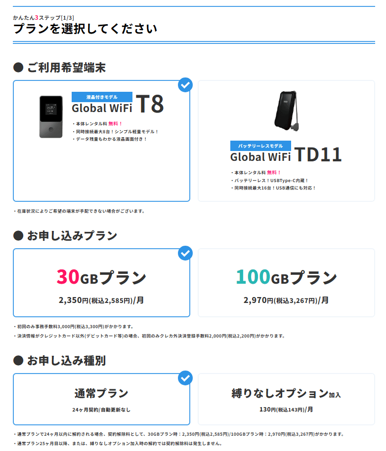 それがだいじWi-Fi申込方法