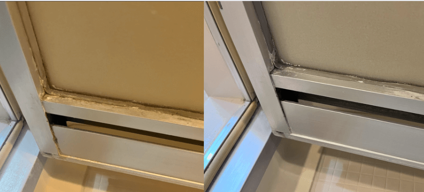 東京ガスのハウスクリーニング ドア