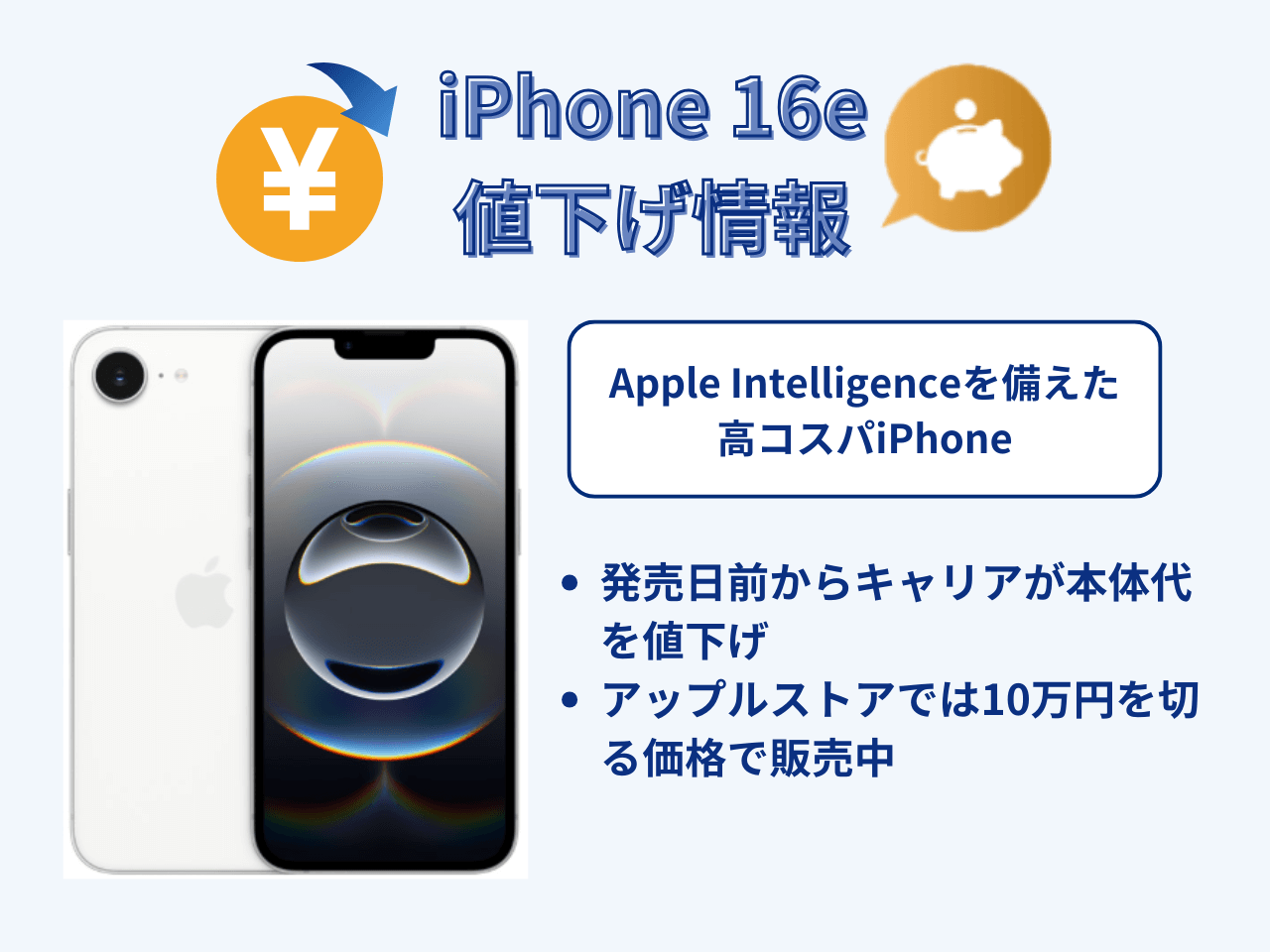 iPhone16eの値下げ情報