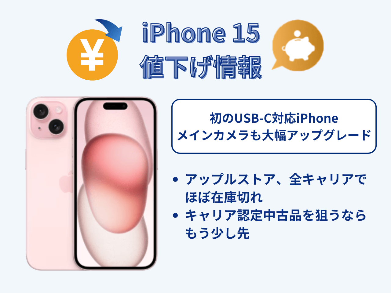 iPhone15の値下げ情報