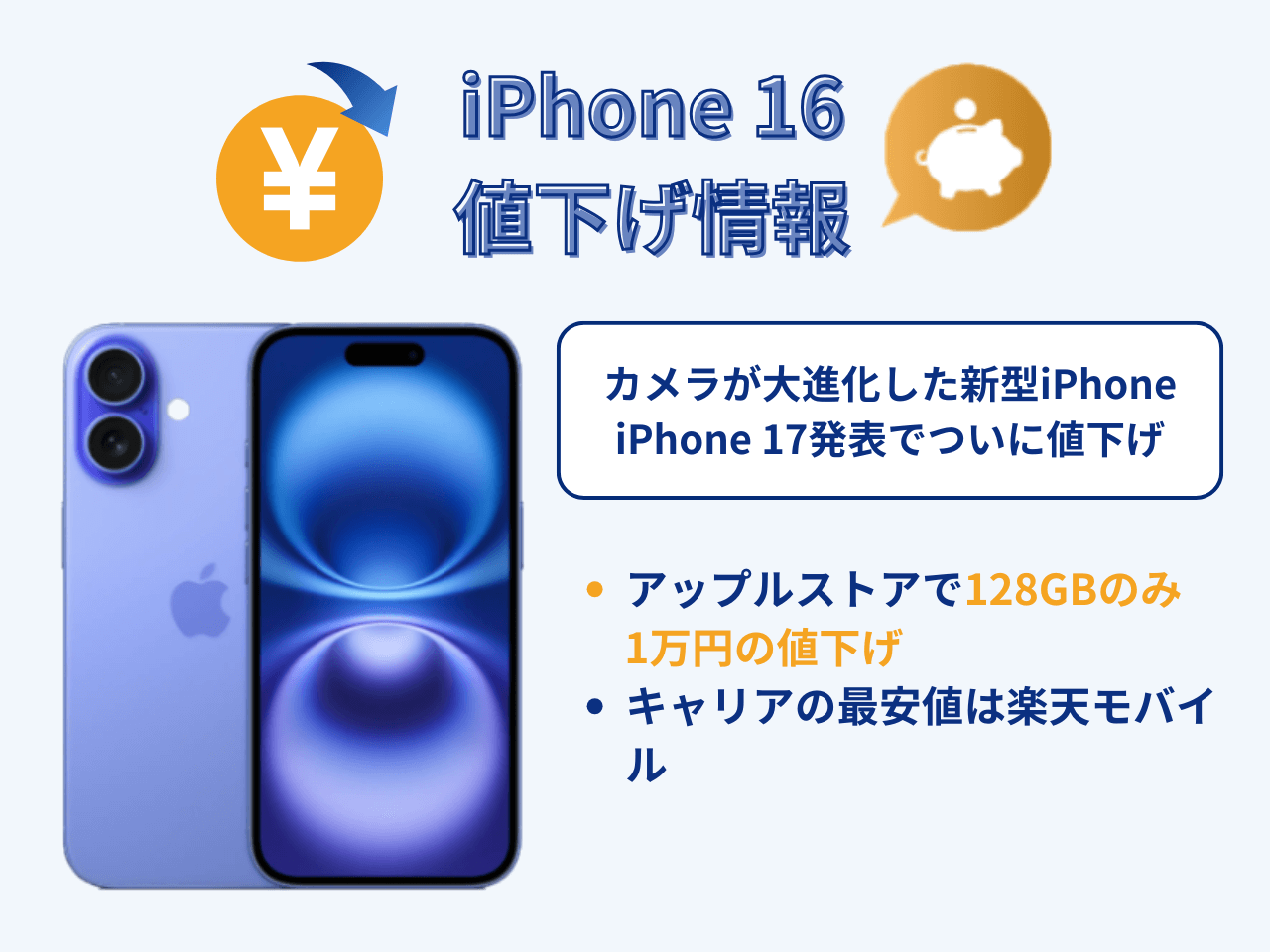 iPhone16の値下げ情報
