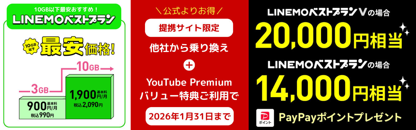 LINEMO乗り換えキャンペーン