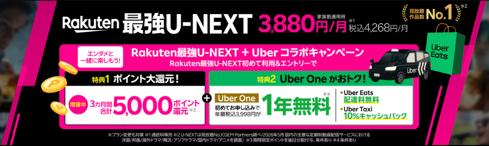 Rakuten最強U-NEXT