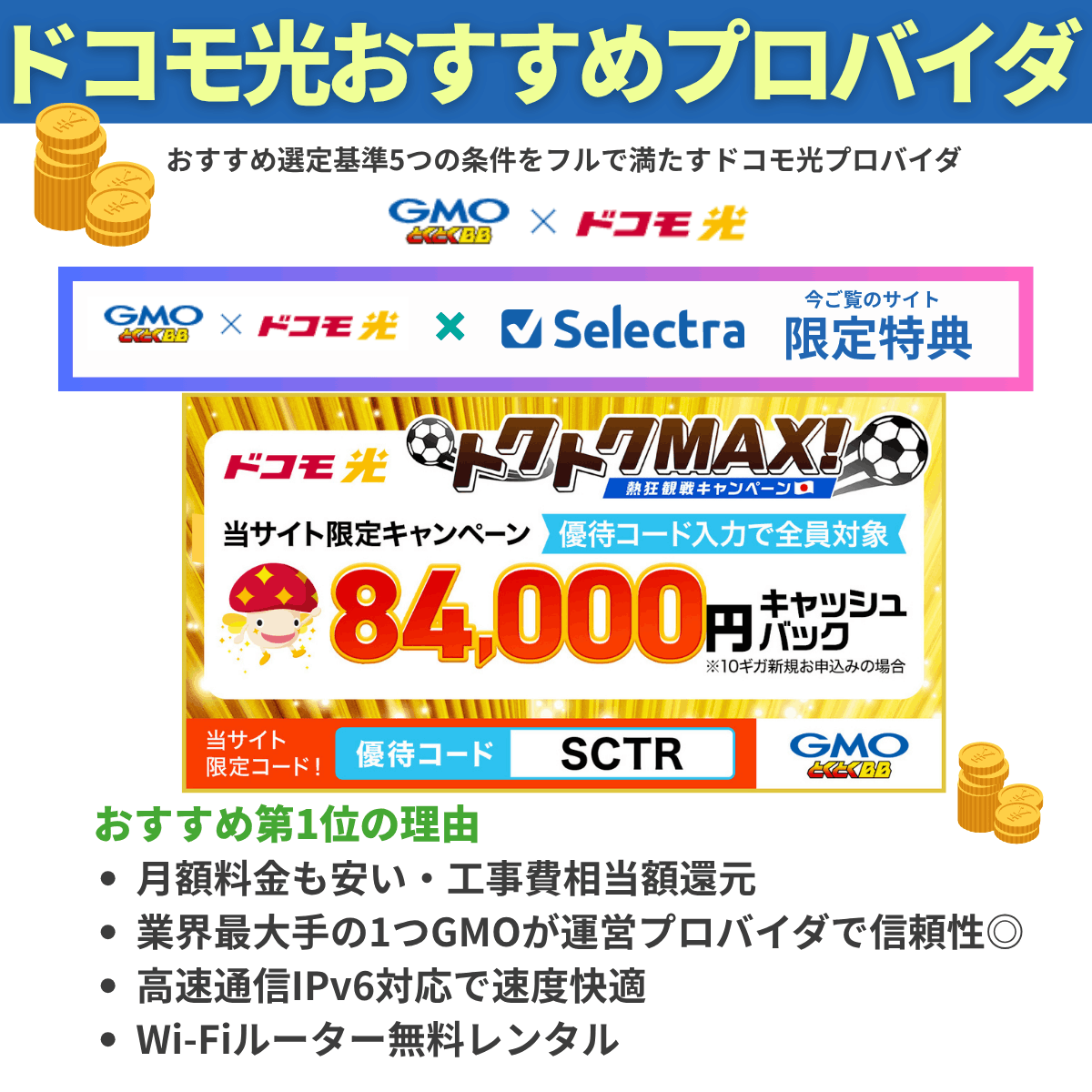 ドコモ光のおすすめプロバイダ