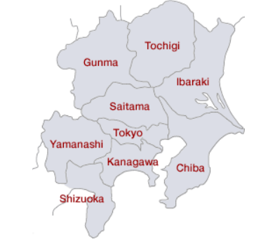 Service area of TEPCO (Source: TEPCO website) Service area of TEPCO