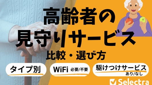 高齢者高齢者見守り 比較 　選び方　タイプ・価格・WiFiが必要か