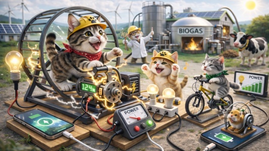 猫も走れば電気は作れる？猫の日に読みたい「動物発電」まとめ
