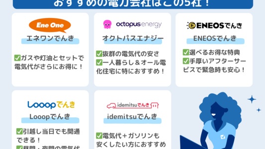 北海道の電気契約におすすめの電力会社ランキング💡オール電化・一人暮らし・家族