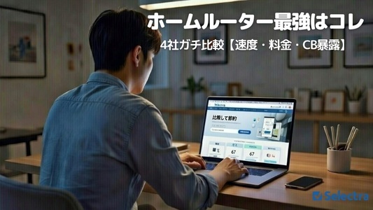 2026年1月最新｜ホームルーター最強はコレ！4社ガチ比較【速度・料金・キャッシュバック暴露】