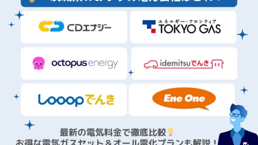 茨城県の電力会社おすすめランキング💡一人暮らし・ガスセット・オール電化でお得な電気料金プラン【[current-date:jp_year_month]の料金比較】