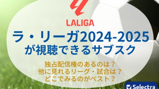 ラ・リーガ2024-2025はどこでみれる?