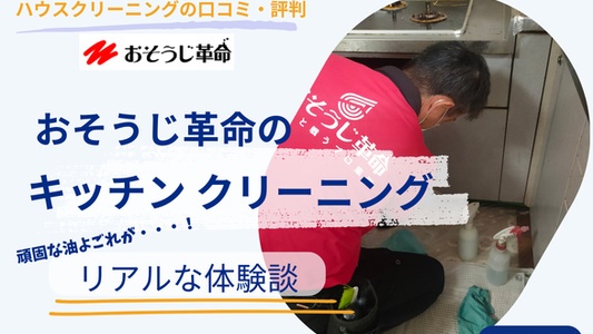 キッチンクリーニングをおそうじ革命で実体験!【写真つき】で正直な感想&リアルな口コミをレポート!