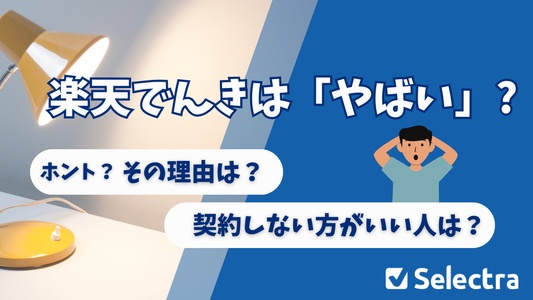 楽天でんきはやばい？解説記事