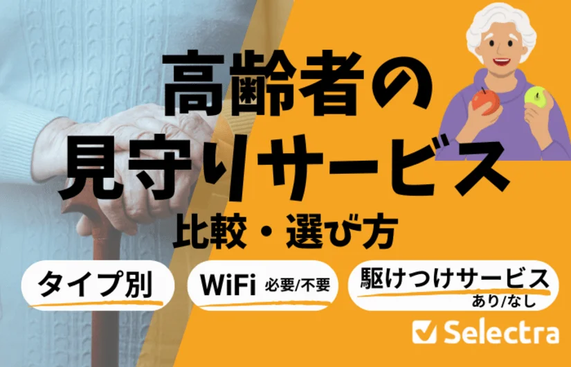 高齢者高齢者見守り 比較 　選び方　タイプ・価格・WiFiが必要か