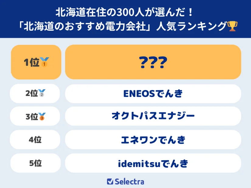 北海道のおすすめ電力会社💡300人が選んだ契約したい新電力：電気料金が安いランキングも掲載【[current-date:jp_year_month]最新】