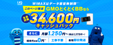 GMOとくとくBBWiMAX公式サイト