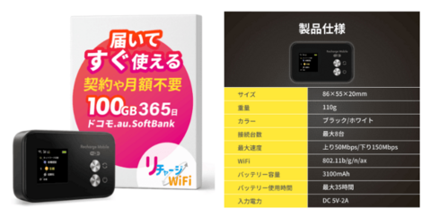 リチャージWiFi端末SEpro