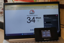 ギガセットWiFi速度測定