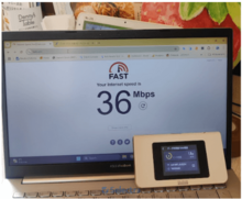 WiFi東京プリペイドの速度測定結果