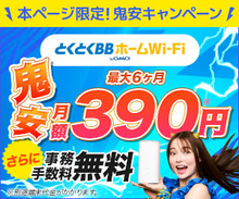 とくとくBBホームWi-Fi公式サイト
