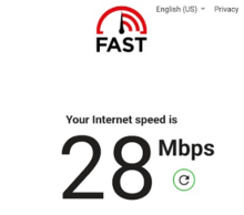 WiFi東京プリペイドの速度測定結果