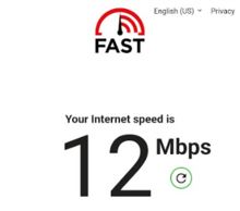 WiFi東京プリペイドの速度測定結果