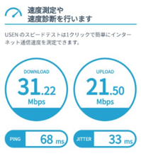 WiFi東京プリペイドの速度測定結果