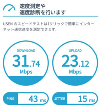 WiFi東京プリペイドの速度測定結果