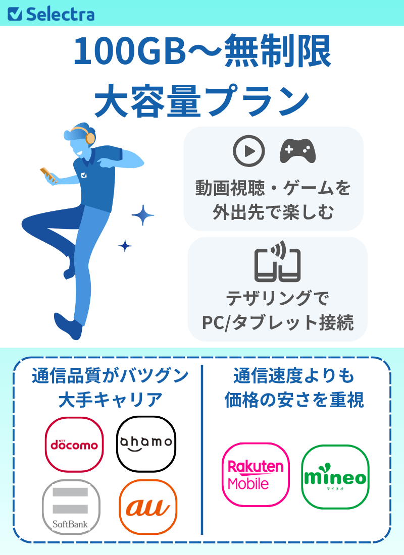 大容量プランはこんな人におすすめ