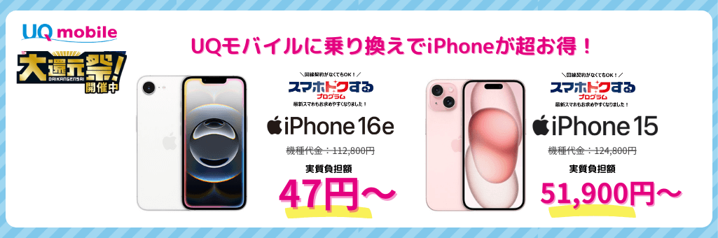 UQモバイルキャンペーン